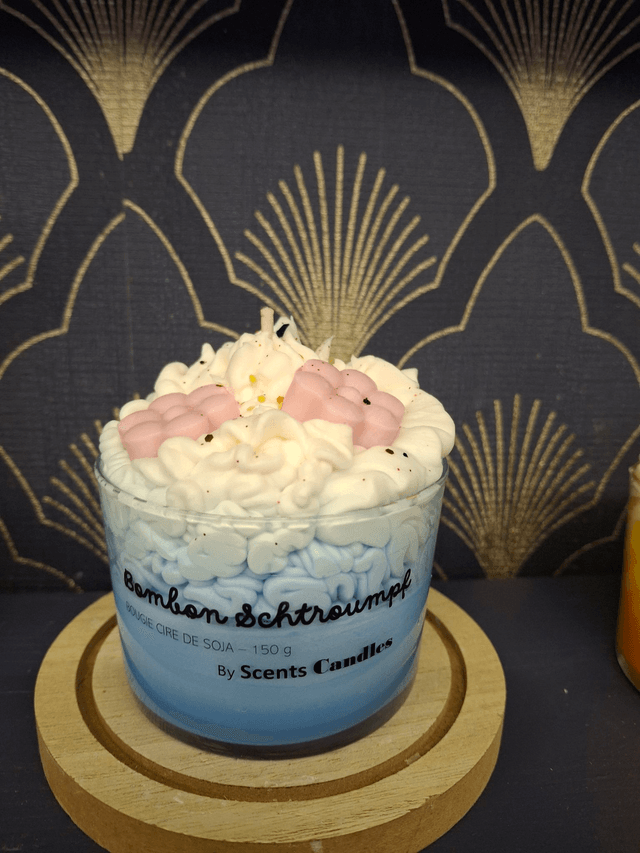 Bougie gourmande Bonbon Schtroumpf
